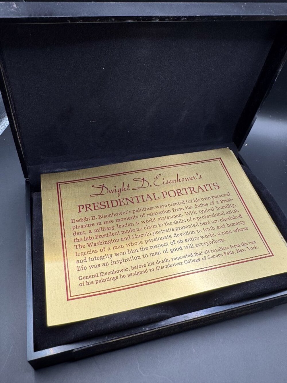 Vintage 1970s Eisenhower Presidential Portraits Playing Cards Sealed Deck Set - Picture 2 of 7